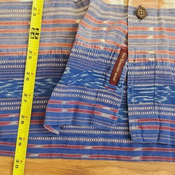 The Territory Ahead Southwestern Shirt Men Large Button-Down Pocket Cotton India - Picture 7 of 8